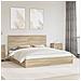 Letto con Contenitore con testiera Rovere Sonoma 180 x 200 cm - Foto miniatura 2