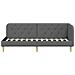 Cornice del letto ad angolo Grigio scuro 80 x 200 cm Tessuto - Foto miniatura 5