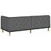 Cornice del letto ad angolo Grigio scuro 80 x 200 cm Tessuto - Foto miniatura 7