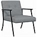 poltrona Grigio chiaro 59 x 75 x 78 cm Tessuto - Foto miniatura 1