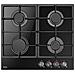 PGCA6100APB piano cottura Nero Da incasso 59 cm Gas 4 Fornello (i) - Foto miniatura 1