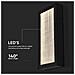Applique LED da Muro 20W Corpo Nero 200*50*400mm 3000K IP65, colore Nero - Foto miniatura 2
