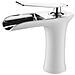 Rubinetto per lavabo da bagno, Blackswan, Cascada tipo M57, modello bianco /cromo, misura 16 cm - Foto miniatura 1
