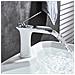 Rubinetto per lavabo da bagno, Blackswan, Cascada tipo M57, modello bianco /cromo, misura 16 cm - Foto miniatura 3