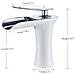 Rubinetto per lavabo da bagno, Blackswan, Cascada tipo M57, modello bianco /cromo, misura 16 cm - Foto miniatura 4