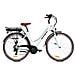 City Bike 28'' - E-bike Pieghevole In Alluminio, Ruote 28'', Cambio 21 Velocità, Motore 250 W, Batteria 36v X 10,4 Ah - Colore Bianco - Foto miniatura 1