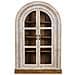Vetrina In Legno Bianco Fatta A Mano 112x41x181h Cm - Foto miniatura 2