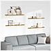 Scaffale da parete 4 pcs Beige 100 x 9 x 3 cm Legno multistrato - Foto miniatura 2