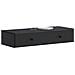 Tavolino da Parete Laterale Nero 87,5 x 34,5 x 17 cm - Foto miniatura 2