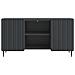 Mobile TV Nero 102 x 34,5 x 52 cm Legno ingegnerizzato - Foto miniatura 4