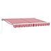 Tenda retrattile manuale Rosso e Bianco 3 x 2,5 m - Foto miniatura 1