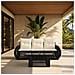 Set Divano da Giardino 4 pz Nero e Bianco Crema polyrattan - Foto miniatura 9