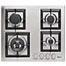 Piano Cottura PIAP601INWS a Gas 4 Fuochi Gas Colore Inox - Foto miniatura 1