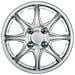 Copricerchi Auto Universali 13 Pollici C-099 Silver 31150 - Foto miniatura 3