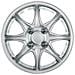 Copricerchi Auto Universali 13 Pollici C-099 Silver 31150 - Foto miniatura 2