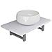 Set Mobili Da Bagno 2 Pz Ceramica Bianco - Foto miniatura 1