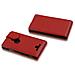 Custodia Compatibile Con Nokia Lumia 925 In Rosso Cremisi - Coperchio Protettivo In Design Flip Realizzato In Similpelle Testurizzata - Foto miniatura 2