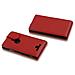 Custodia Compatibile Con Nokia Lumia 925 In Rosso Cremisi - Coperchio Protettivo In Design Flip Realizzato In Similpelle Testurizzata - Foto miniatura 6