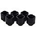 Eiszapfen 16/10mm Compression Fitting G1/4 - Deep Black Sixpack - Foto miniatura 1