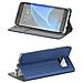 Smart Book Custodia Poket Silicone Flip Cover Case Per Samsung Galaxy Note20 5g N981 Blu - Foto miniatura 1