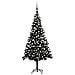 Set Albero Natale Artificiale con LED e Palline Nero 210 cm PVC - Foto miniatura 1