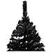Set Albero Natale Artificiale con LED e Palline Nero 210 cm PVC - Foto miniatura 3