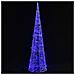 Piramide Decorativa Cono di Luce LED Acrilico Blu 120 cm - Foto miniatura 1