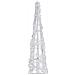 Piramide Decorativa Cono di Luce LED Acrilico Blu 120 cm - Foto miniatura 4