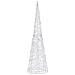 Piramide Decorativa Cono di Luce LED Acrilico Blu 120 cm - Foto miniatura 5