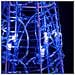 Piramide Decorativa Cono di Luce LED Acrilico Blu 120 cm - Foto miniatura 6