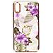Cover Iphone Xs Max Bi-materiale Anello Di Sostegno Stampa Fiori Viola - Foto miniatura 1