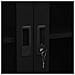 Armadio Per Ufficio Nero 90x40x180 Cm In Acciaio E Vetro - Foto miniatura 2