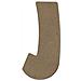 Lettera Maiuscola J In Legno Mdf Per La Decorazione - 8 Cm - Foto miniatura 1