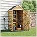Ripostiglio Attrezzi Giardino Con Porta 107x107x220 Cm In Pino - Foto miniatura 1