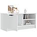Mobile Porta Tv Bianco Lucido 80x35x45 Cm In Legno Multistrato - Foto miniatura 4