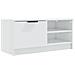 Mobile Porta Tv Bianco Lucido 80x35x45 Cm In Legno Multistrato - Foto miniatura 1