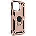 Cover Iphone 14 Pro Anti-urto Ibrida Anello Sostegno Funzione Supporto Rose Gold - Foto miniatura 2