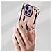 Cover Iphone 14 Pro Anti-urto Ibrida Anello Sostegno Funzione Supporto Rose Gold - Foto miniatura 3