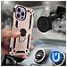 Cover Iphone 14 Pro Anti-urto Ibrida Anello Sostegno Funzione Supporto Rose Gold - Foto miniatura 5