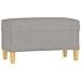Panca Grigio Chiaro 70x35x41 Cm In Tessuto - Foto miniatura 2