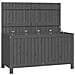 Contenitore Da Giardino Grigio 121x55x64 Cm Legno Massello Pino - Foto miniatura 1