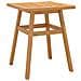Tavolino 45x45x60 Cm In Legno Massello Di Acacia - Foto miniatura 2