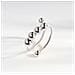 Anelli Antistress Regolabili Con Perline Girevoli, Confezione Da 3 Silver S - Foto miniatura 2