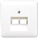 Cd 569-2 Ua Ww Bianco Placca Per Interruttori E Coperchio Per Presa - Foto miniatura 1