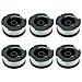Confezione Da 6 Bobine Di Ricambio Per Decespugliatore Black Decker Nero - Foto miniatura 1