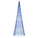 Illuminazione Albero di Natale su Pennone 1534LED Blu 500cm - Foto miniatura 3