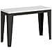 Tavolo Apribile 120x45/90 Cm Flame Double Telaio Antracite - Bianco Frassino - Foto miniatura 4