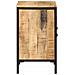 Mobile Lavabo Da Bagno 55x35x60 Cm Legno Massello Mango E Ferro - Foto miniatura 4