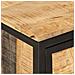 Mobile Lavabo Da Bagno 55x35x60 Cm Legno Massello Mango E Ferro - Foto miniatura 6