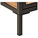 Mobile Lavabo Da Bagno 55x35x60 Cm Legno Massello Mango E Ferro - Foto miniatura 8